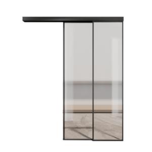 <span class=keywords><strong>Porte</strong></span> <span class=keywords><strong>de</strong></span> maison coulissante à cadre en aluminium étroit <span class=keywords><strong>sans</strong></span> rails au sol pour vue panoramique sur le jardin résidentiel - Product Image 4