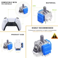 Joystick électromagnétique TMR pour manette PS5 – Kit de remplacement amélioré anti-drift pour capteur analogique 3D de manette de jeu