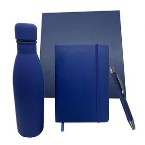 Juego de Regalo Corporativo de Lujo 3 en 1 con Cuaderno A5, Bolígrafo Metálico, Botella de Agua de Acero Inoxidable y Caja de Regalo Empresarial - Product Image 4