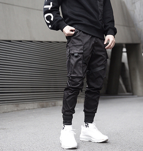 Joggers Men <strong>Pants</strong> Men Ribbons Color Block Black Pocket <strong>Pants</strong> <strong>Harem</strong> Sweatpants Hip Hop Trousers Cool Men <strong>Pants</strong> - Product Image 1