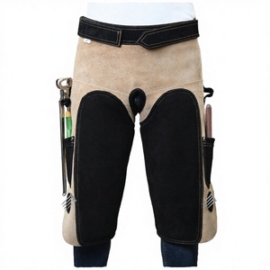Tablier de ferrier en cuir à bords croisés, équipement de sécurité professionnel multifonctionnel, robuste et durable, le plus vendu - Product Image 3