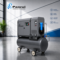 Compresseur d'air à vis portable monophasé 220V 60Hz, 10HP 7.5kW, réservoir d'air 220L, 8-13 bars, pour atelier de réparation de pneus