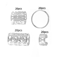 80 perles pour dreadlocks - Accessoires capillaires élégants en alliage, bijoux pour tresses pour filles et femmes, bijoux pour dreadlocks