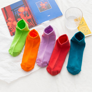 Calcetines Deportivos de Algodón para Verano, Antideslizantes, Transpirables, Anti-Fricción, con Diseño Jacquard de Color Sólido, Unisex, Juveniles, Venta al Por Mayor - Product Image 3