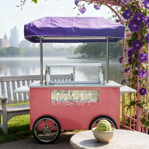 Carrito de Helados Móvil con Exhibidor, Aprobado por la CE 2025 - Product Image 4