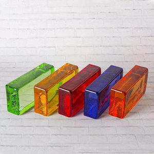 Pared de partición de ladrillo de <span class=keywords><strong>cristal</strong></span> de fusión en caliente, transparente, cuadrada, personalizada, precio de ladrillo de <span class=keywords><strong>cristal</strong></span> sólido, barato, venta al por mayor - Product Image 6