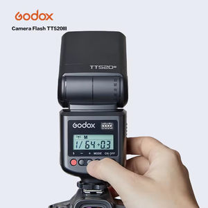 Flash pour <span class=keywords><strong>appareil</strong></span> <span class=keywords><strong>photo</strong></span> Godox TT520III Speedlite avec signal sans fil intégré 433 MHz Déclencheur de flash pour appareils <span class=keywords><strong>photo</strong></span> reflex numériques Canon Nikon Pentax <span class=keywords><strong>Olympus</strong></span> - Product Image 4