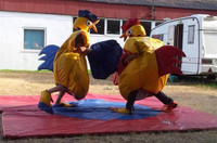 Costumes pour adultes Angry-Birds avec tapis, jouets de sport interactifs Sumo Suits Wrestling Game, costumes et tapis de sumo pour enfants