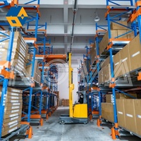 Véhicule à guidage ferroviaire d'équipement de système de support de navette de palette de navette de RGV économique d'entrepôt en acier industriel pour le stockage d'entrepôt