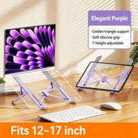 Soporte Plegable de Aleación de Aluminio para Laptop, Ajustable, Soporta un Peso Estático de 7 KG, Accesorios de Computación al por Mayor