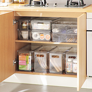 New Style <b>Stackable</b> PP Plastic Rectangle Europe Style Refrigerator Drawer <b>Storage</b> Box <b>Food</b> Organizer Bins Eco-Friendly <b>Food</b> - Product Image 1