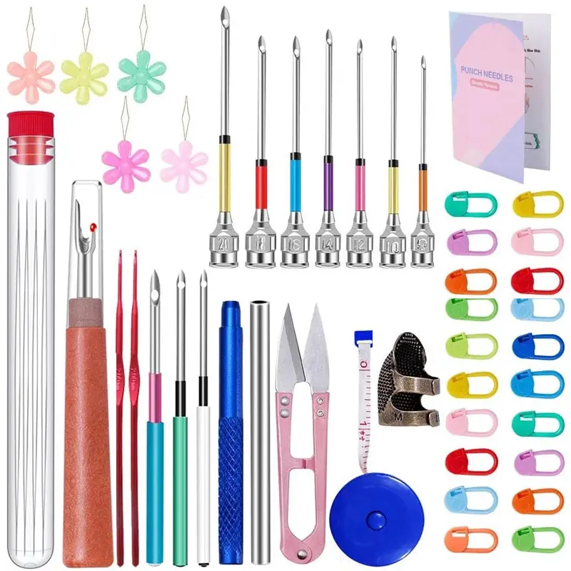 MCX-26 heißer Verkauf 43Pcs Punch Needle Kit Stitching Punch Needle Stickerei DIY Kit