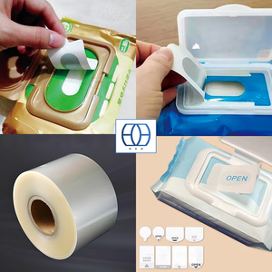 Film auto-adhésif BOPP transparent HCH-PET2453 avec doublure en PET transparente <span class=keywords><strong>pour</strong></span> rouleau Jumbo d'étiquettes de lingettes humides - Product Image 5
