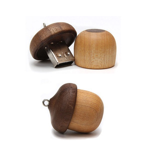 Groß Niedlich Mutter Mini Usb Stick Holz Usb 2.0 3,0-Stick Holz Acorn-Stick Form 2 GB, 4 GB, 8 GB, 16 GB, 32 GB, 64GB Mit Logo - Product Image 2