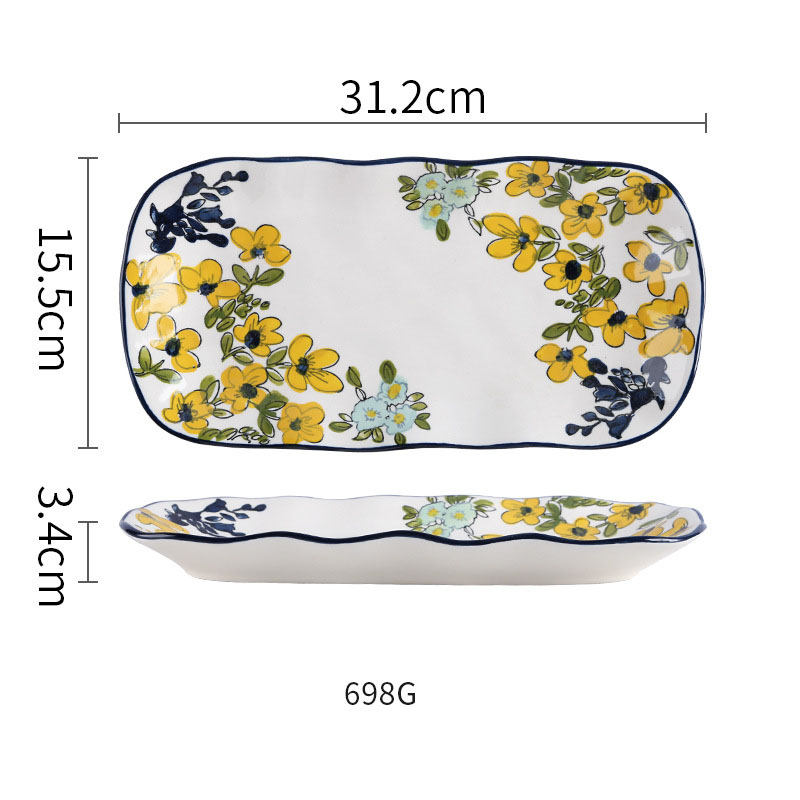 white Fish plate