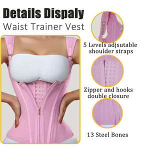 Vendeur chaud Fajase pour femmes colombien taille formateur Corset débardeur Body Shaper Pour Femmes post-partum ceinture avec 13 os en acier - Product Image 4