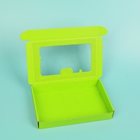 Boîtes cadeaux en carton recyclé de luxe, personnalisées avec logo imprimé, emballage de marque, boîte d'expédition avec fenêtre transparente en PVC et doublure en éponge
