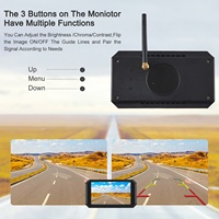 Rétroviseur sans fil HD 5 pouces pour véhicule de loisirs avec kit caméra de stationnement