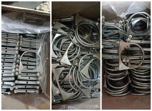 תפסי צינור בצורת U מפלדת אל חלד מותאמים אישית חצי אביזרי צינור אוכף צינור U קליפ - Product Image 4