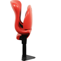 Chaise de stade pliable en plastique HDPE moulé par soufflage pour intérieur, siège de tribune de gymnase avec pieds