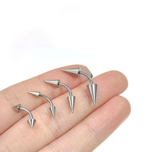 एटम F136 टाइटेनियम 16 ग्राम कर्व्ड बॉडी गहने पंक शैली के रोक भेस की अंगूठी बच्चों के लिए सोने की प्लेटेड - Product Image 3