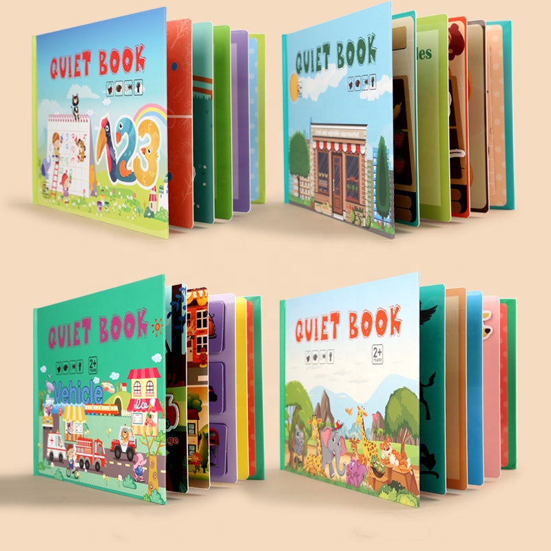 Jouets interactifs livre occupé Montessori apprentissage préscolaire éducation développer des compétences d'apprentissage livre calme pour les tout-petits enfants