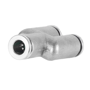 Raccord Métallique Pneumatique PY <span class=keywords><strong>PYG</strong></span> en Acier Inoxydable 304, Connecteur Rapide en Y Réducteur à Encliquetage, Union Métallique en Y - Product Image 2
