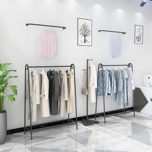 Modern Gold Clothing Store <strong>Display</strong> Free Stands Organizer Floor-Type Garment <strong>Racks</strong> Hanging Rod Iron <strong>Pipe</strong> Clothes <strong>Rack</strong> - Product Image 3