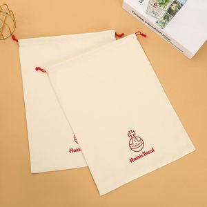 Sac à cordon personnalisé de luxe en polyester beige avec logo brodé, pochette d'emballage universelle portable, vente en gros, MOQ 200 pièces, direct usine - Product Image 4