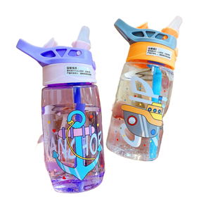 Trẻ Em Của Rơm Chai Nước 480Ml Công Suất Bé Uống Cho Ăn <span class=keywords><strong>Sipper</strong></span> Biểu Tượng Tùy Chỉnh Cho Trở Lại Trường Học Du Lịch - Product Image 5