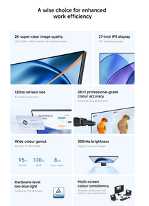 สำหรับจอภาพ <span class=keywords><strong>Xiaomi</strong></span> 2K รุ่น A27Qi 2026 OM8QF-EU 70857 ELA6568EU - Product Image 2