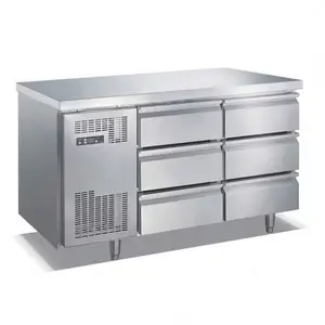 The Best Price 2-Doors Stainless Steel Commercial Undercounter Fridge /Workbench Chiller /Under Bar Refrigerator