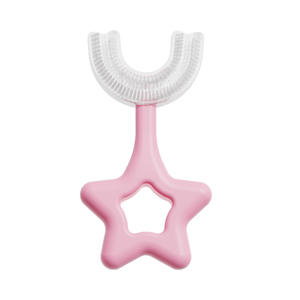 Escova dental infantil u-forma bebê escova dente <span class=keywords><strong>silicone</strong></span> crianças u escova dental moldada - Product Image 4