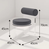 Tabouret en acrylique personnalisé de haute qualité nouveau design salon chaise de loisirs Offre Spéciale pour salle à manger chambre hôtel utiliser en plastique modulaire
