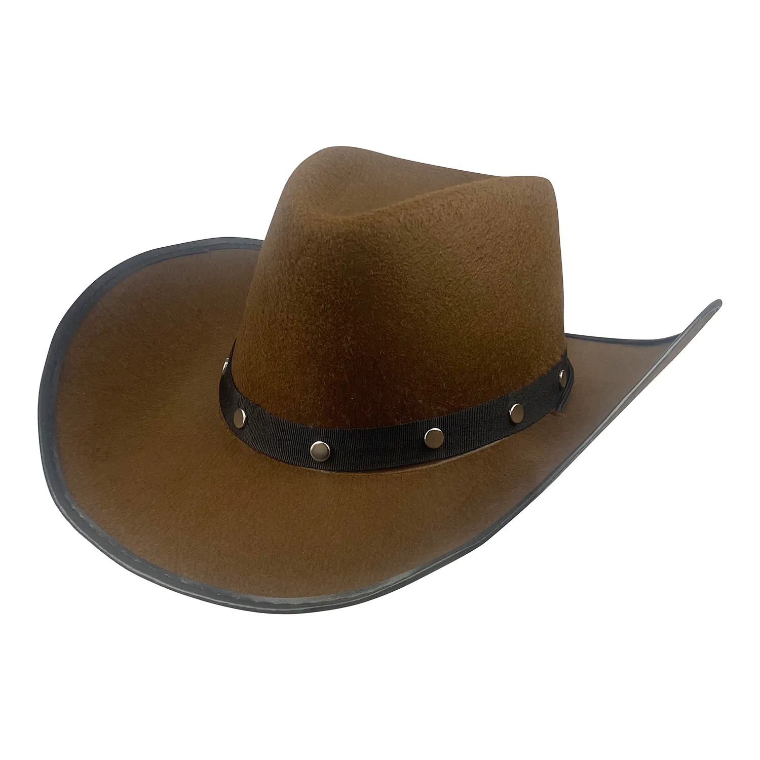 Cappelli Fedora con borchie di decorazioni leggere per le donne da uomo in tessuto spesso cappello da Cowboy con tesa cappellini Casual