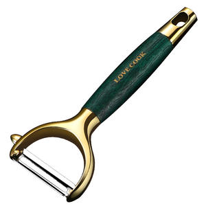 ที่ปอกผลไม้ Love Cook ด้ามไม้สีเขียว คมกริบ ใช้งานง่าย ทำความสะอาดง่าย - Product Image 1