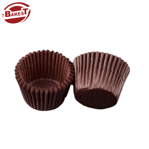 Disposable Food Grade Coffee Brown Muffin Cake Liners Greaseproof Paper Cake Cupcake Wrappers