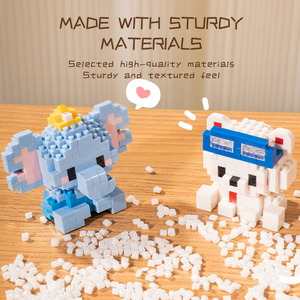 Trending Cute Sweetheart Reindeer Building Blocks Set DIY <strong>Red</strong> <strong>Nose</strong> Animal Diamond Brick Toys Stress Relief Tabletop Decor - Product Image 3