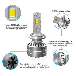 Nuevo Modelo X10 12v-24v Canbus Ready, Tubos Dobles de Cobre, Luces LED H4 para Niebla y Conducción, 200W 20000LM 6000K, Ajuste Universal, 2 Años de Garantía - Product Image 4