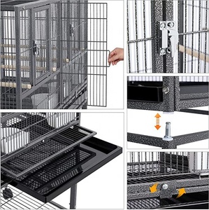 Durable 	 	 Mangeoire pour oiseaux en métal 	 Cage pour perroquet 	 Ligne Vera <span class=keywords><strong>Cruz</strong></span> pour Libérer le Perroquet 	 Système de cages haut de gamme pour oiseaux - Product Image 4