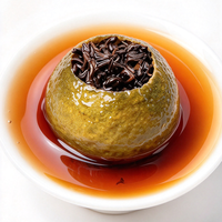 Xiao Qing Gan Premium avec Pu'er mûr, goût doux, sans amertume, arôme frais d'agrumes, vente en gros, thé Pu'er Xioaqinggan