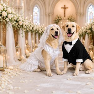 Qiqu Pet Supplies – Nouvelle tenue de créateur personnalisée pour bouledogues, costume de chien formel avec nœud papillon <span class=keywords><strong>noir</strong></span>, vêtements de mariage pour pugs - Product Image 4