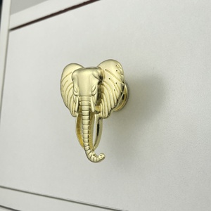 Creative Leaf Shape Cabinet Handles Gold <strong>Silver</strong> <strong>Drawer</strong> <strong>Knobs</strong> for Bedroom Exterior Outdoor Use - Product Image 2