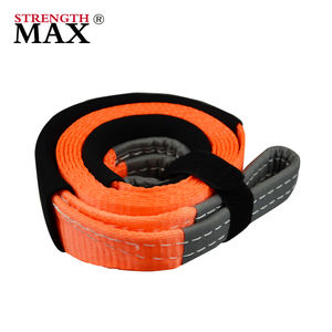 JINLI OEM 17600lbs Sangle de remorquage <span class=keywords><strong>3</strong></span> "X 20m Polyester Treuil Extension Sangle Arbre Camion Protecteur Sangle Snatch Sangle Égaliseur Sangle - Product Image 2
