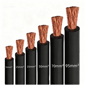 Медный проводник 35 50 70 95 мм² Кабель для сварочного аппарата 1/0 2/0 4/0 Гибкий сварочный кабель с резиновой оболочкой низковольтный - Product Image 2