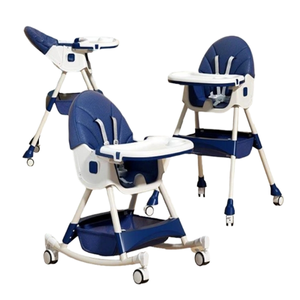 Chaise haute bébé portable à bascule 2025 avec fonctions de sécurité pour 0-12 mois, utilisation au parc et à la maison, verte - Product Image 4