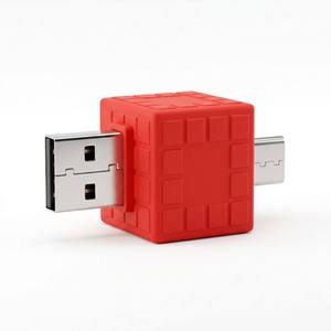 แฟลชไดรฟ์ USB <span class=keywords><strong>รูป</strong></span>ทรงเรขาคณิต PVC แบบกำหนดเอง พร้อมพอร์ต Type C ความจุ 8GB/16GB/32GB ของขวัญส่งเสริมการขายที่สมบูรณ์แบบสำหรับโรงเรียน - Product Image 3