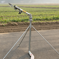 Irigasi Pertanian Murah, Penyangga Tripod Baja Anti Karat 2" Sambungan Flens Tinggi 1.1m untuk Sprinkler Rain Gun