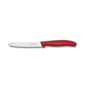 VICTORINOX - CUCHILLO DE MESA RED WAVE DE LA LÍNEA SWISS CLASSIC, 11 CM - Product Image 1