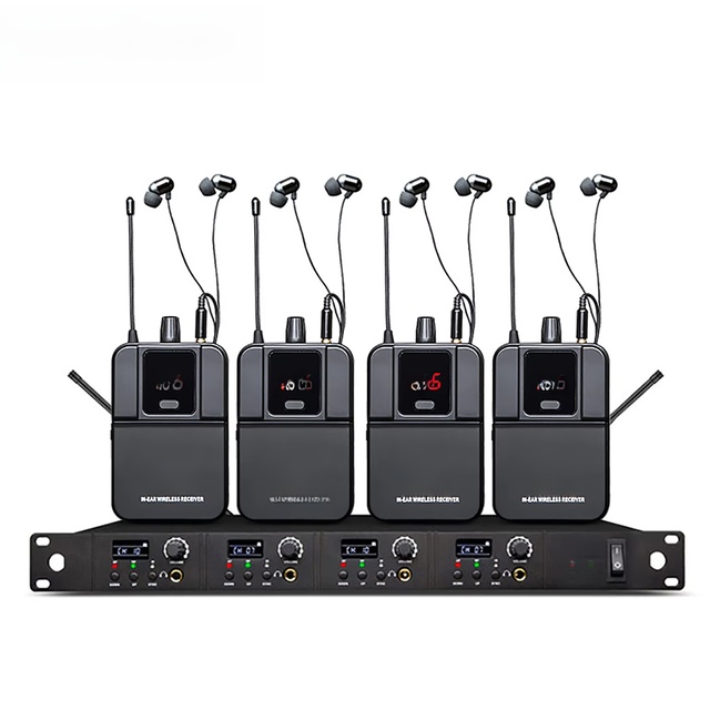 GAW-EM04 Professional Stage Wireless Monitor In-Ear Recognition System Performance Monitor Headphones for Performances Concerts